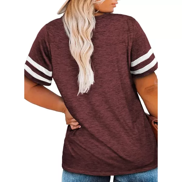 Happy Sailed Womens Plus Size Tunic Tops Summer Short Sleeve V Neck/Crew Neck Loose Casual Tee Shirt