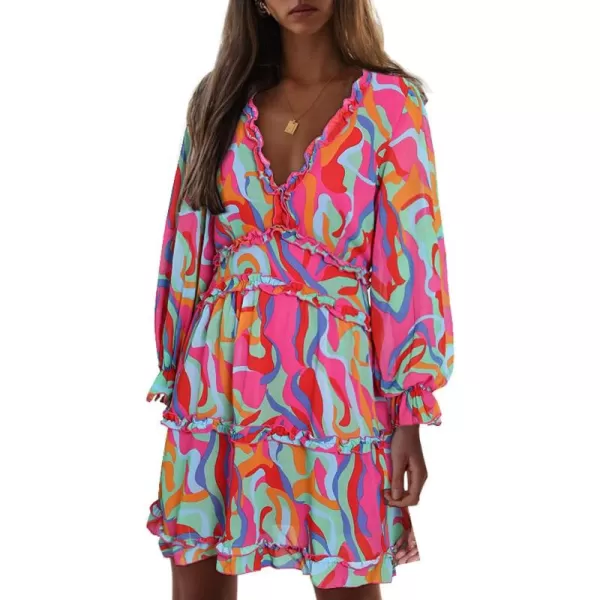 Hot Pink Abstract Print