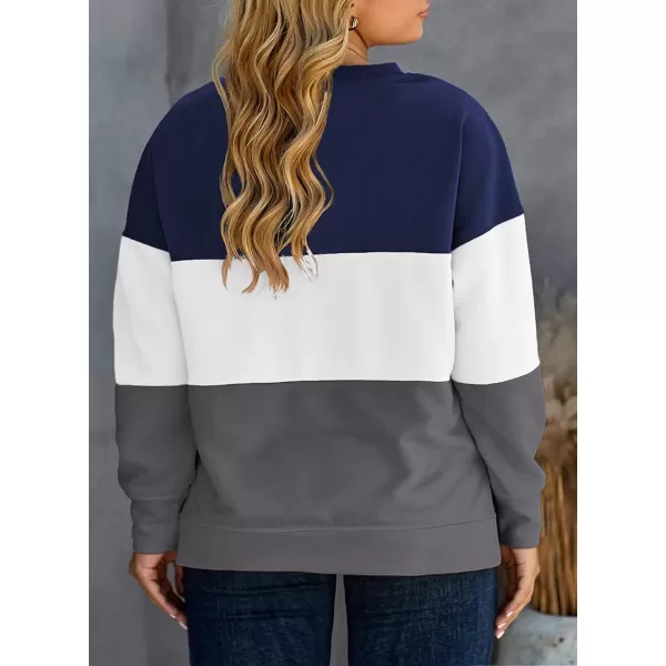 Happy Sailed Womens Tie Dye Printed Sweatshirt Loose Casual Long Sleeve Crewneck Striped Pullover Tops