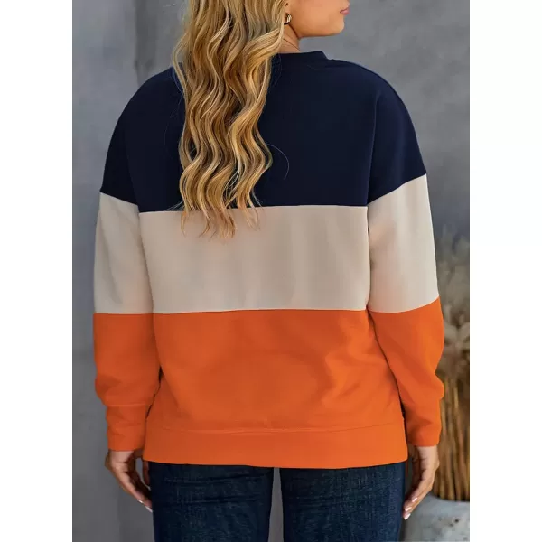 Happy Sailed Womens Tie Dye Printed Sweatshirt Loose Casual Long Sleeve Crewneck Striped Pullover Tops