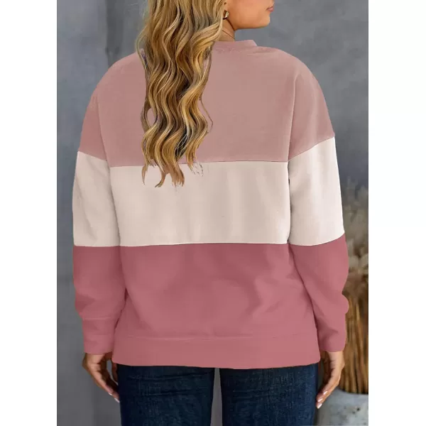 Happy Sailed Womens Tie Dye Printed Sweatshirt Loose Casual Long Sleeve Crewneck Striped Pullover Tops