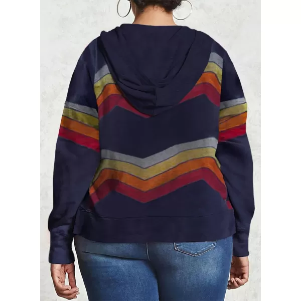 Happy Sailed Womens Tie Dye Printed Sweatshirt Loose Casual Long Sleeve Crewneck Striped Pullover Tops