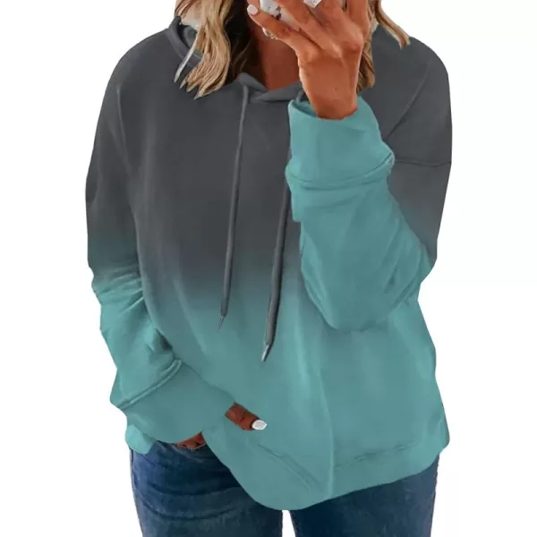 Happy Sailed Womens Tie Dye Printed Sweatshirt Loose Casual Long Sleeve Crewneck Striped Pullover Tops