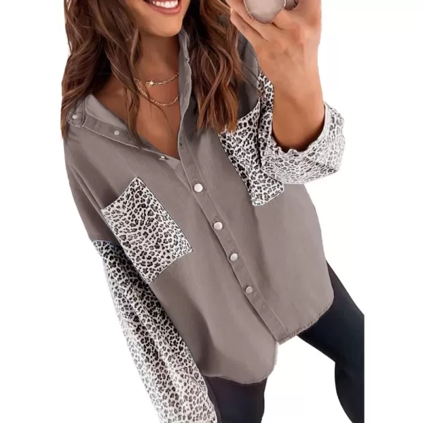 Patchwork Leopard Gray