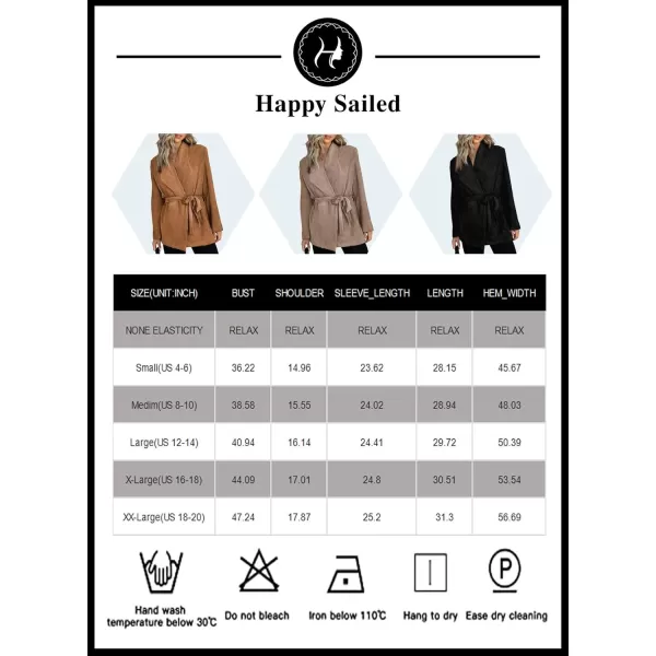 Happy Sailed Womens Faux Suede Jacket Fashion Lapel Neck Pocketed Waist Tie Business Casual Blazers Suits Trendy Outfits