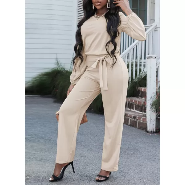 Happy Sailed Women Casual Loose Short Sleeve Belted Wide Leg Pant Romper Jumpsuits