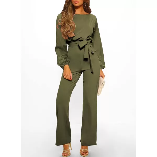 Happy Sailed Women Casual Loose Short Sleeve Belted Wide Leg Pant Romper Jumpsuits