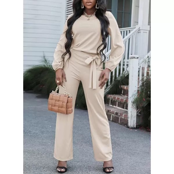 Happy Sailed Women Casual Loose Short Sleeve Belted Wide Leg Pant Romper Jumpsuits