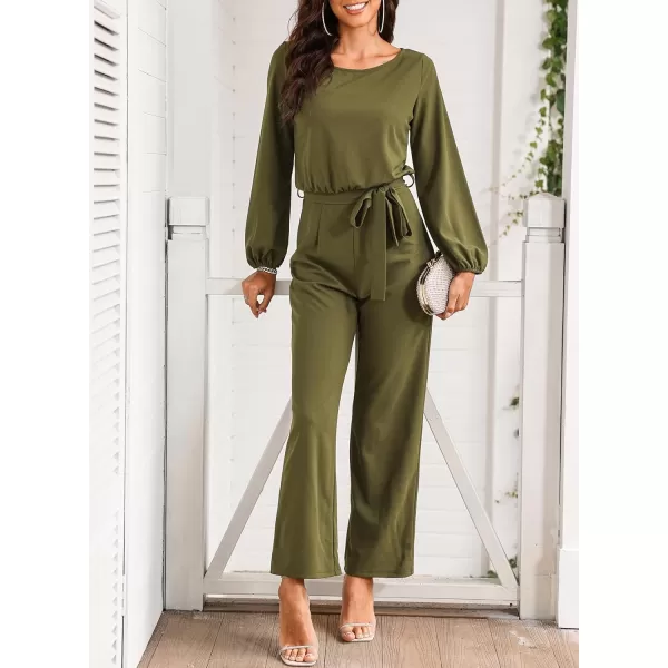 Happy Sailed Women Casual Loose Short Sleeve Belted Wide Leg Pant Romper Jumpsuits