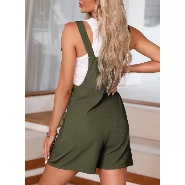 Happy Sailed Womens Rompers Jumpsuits Summer Sleeveless Adjustable Knot Straps Shorts Overall Jumpers with Pockets