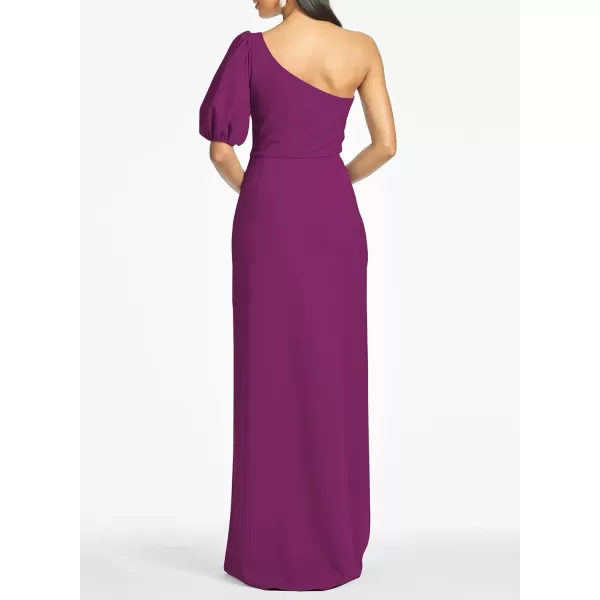 Happy Sailed Womens Formal Dress Batwing Sleeve Waist Belted High Slit Long Maxi Cocktail Party Dresses Evening Gown