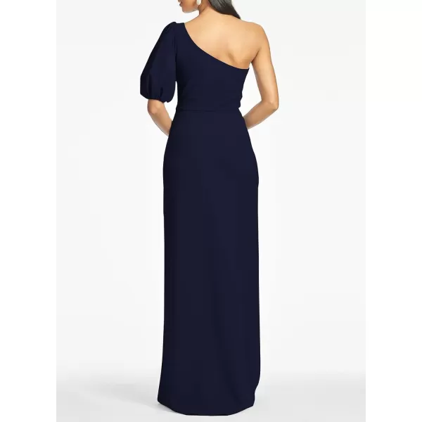 Happy Sailed Womens Formal Dress Batwing Sleeve Waist Belted High Slit Long Maxi Cocktail Party Dresses Evening Gown