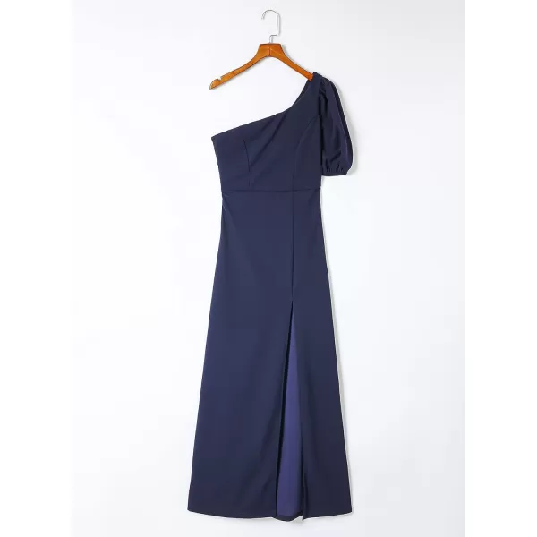 Happy Sailed Womens Formal Dress Batwing Sleeve Waist Belted High Slit Long Maxi Cocktail Party Dresses Evening Gown