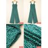 imageHappy Sailed Jumpsuits for Women Summer Casual Floral Print Sleeveless Jumpsuit High Waist Wide Leg Pant Rompers with PocketsDark Green