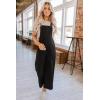 imageHappy Sailed Women Corduroy Overalls Winter Fall Casual Loose Sleeveless Adjustable Strap Wide Leg Jumpsuits with PocketsBlack