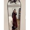 imageHappy Sailed Women Corduroy Overalls Winter Fall Casual Loose Sleeveless Adjustable Strap Wide Leg Jumpsuits with PocketsBrown