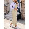 imageHappy Sailed Women Corduroy Overalls Winter Fall Casual Loose Sleeveless Adjustable Strap Wide Leg Jumpsuits with PocketsOffwhite