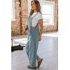 imageHappy Sailed Women Corduroy Overalls Winter Fall Casual Loose Sleeveless Adjustable Strap Wide Leg Jumpsuits with PocketsSky Blue