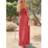 imageHappy Sailed Womens 2025 Summer Smocked Off The Shoulder Maxi Dresses Ruffle Short Sleeve A Line Side Slit SundressOrange
