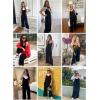 imageHappy Sailed Womens Casual Jumpsuits Loose Overalls Summer Sleeveless Stretchy Wide Leg Long Pants Romper with PocketsA Solid Black