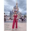 imageHappy Sailed Womens Casual Jumpsuits Loose Overalls Summer Sleeveless Stretchy Wide Leg Long Pants Romper with PocketsA Solid Red