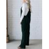 imageHappy Sailed Womens Corduroy Overalls Winter Fall Casual Sleeveless Adjustable Strap Wide Leg Long Pants RompersBlackish Green