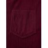 imageHappy Sailed Womens Corduroy Overalls Winter Fall Casual Sleeveless Adjustable Strap Wide Leg Long Pants RompersBurgundy