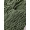 imageHappy Sailed Womens Corduroy Overalls Winter Fall Casual Sleeveless Adjustable Strap Wide Leg Long Pants RompersJungle Green