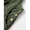 imageHappy Sailed Womens Corduroy Overalls Winter Fall Casual Sleeveless Adjustable Strap Wide Leg Long Pants RompersJungle Green