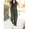 imageHappy Sailed Womens Corduroy Overalls Winter Fall Casual Sleeveless Adjustable Strap Wide Leg Long Pants RompersJungle Green