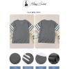 imageHappy Sailed Womens Plus Size Tunic Tops Summer Short Sleeve V Neck Striped Loose Casual Tee Shirt1X5X1 Gray