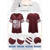 imageHappy Sailed Womens Plus Size Tunic Tops Summer Short Sleeve V Neck Striped Loose Casual Tee Shirt1X5XD Red