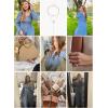 imageHappy Sailed Womens Jumpsuits Dressy Casual High Waisted Pockets Long Sleeve Rompers Beach Fashion Vacation Outfits for WomenDusk Blue