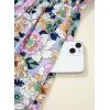imageHappy Sailed Womens Summer Jumpsuits Floral Printed Short Sleeve High Waisted Pockets Wide Leg Rompers Beach Vacation OutfitsPurple