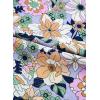 imageHappy Sailed Womens Summer Jumpsuits Floral Printed Short Sleeve High Waisted Pockets Wide Leg Rompers Beach Vacation OutfitsPurple