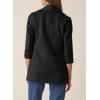 imageHappy Sailed Womens 34 Sleeve Blazers Lightweight Open Front Cardigan Jacket Office Work SuitsBlack