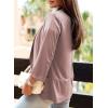 imageHappy Sailed Womens 34 Sleeve Blazers Lightweight Open Front Cardigan Jacket Office Work SuitsPink