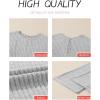 imageHappy Sailed Womens Casual Loose Solid Ribbed Crewneck Short Sleeve Long Romper Stretchy Wide Leg JumpsuitsGrey