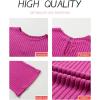 imageHappy Sailed Womens Casual Loose Solid Ribbed Crewneck Short Sleeve Long Romper Stretchy Wide Leg JumpsuitsPink