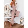 imageHappy Sailed Womens Casual Sleeveless Front Button Loose Jumpsuits Stretchy Knit Jumpers Long Pants Romper with PocketsB Pink 1