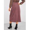 imageHappy Sailed Womens Corduroy Skirts Casual Dressy High Waist A Line Split Midi Skirt with PocketsPink Purple