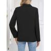 imageHappy Sailed Womens Long Sleeve Blazer Business Casual Open Front Work Office Suit JacketsBlack