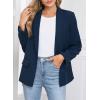 imageHappy Sailed Womens Long Sleeve Blazer Business Casual Open Front Work Office Suit JacketsDark Blue