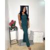 imageHappy Sailed Womens Square Neck Jumpsuit Summer Sleeveless Wide Leg Pants Rompers Dressy Jumpers Business Casual OutfitsGreen