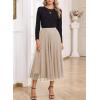imageHappy Sailed Womens Tulle Midi Skirt Elastic High Waisted ALine Layered Flowy Long Tutu Skirts Country Concert OutfitsApricot