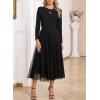 imageHappy Sailed Womens Tulle Midi Skirt Elastic High Waisted ALine Layered Flowy Long Tutu Skirts Country Concert OutfitsBlack