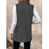 imageHappy Sailed Vest for Women Fall Winter Sleeveless Blazer Cardigans with PocketsBlack