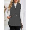 imageHappy Sailed Vest for Women Fall Winter Sleeveless Blazer Cardigans with PocketsBlack