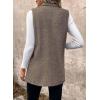 imageHappy Sailed Vest for Women Fall Winter Sleeveless Blazer Cardigans with PocketsBrown