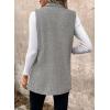 imageHappy Sailed Vest for Women Fall Winter Sleeveless Blazer Cardigans with PocketsGrey